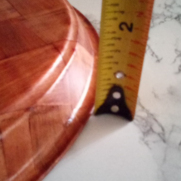 Vintage MCM Genuine Original Formosa-Wood Woven Circular Serving Tray NW… - Picture 5 of 8